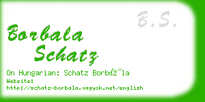 borbala schatz business card